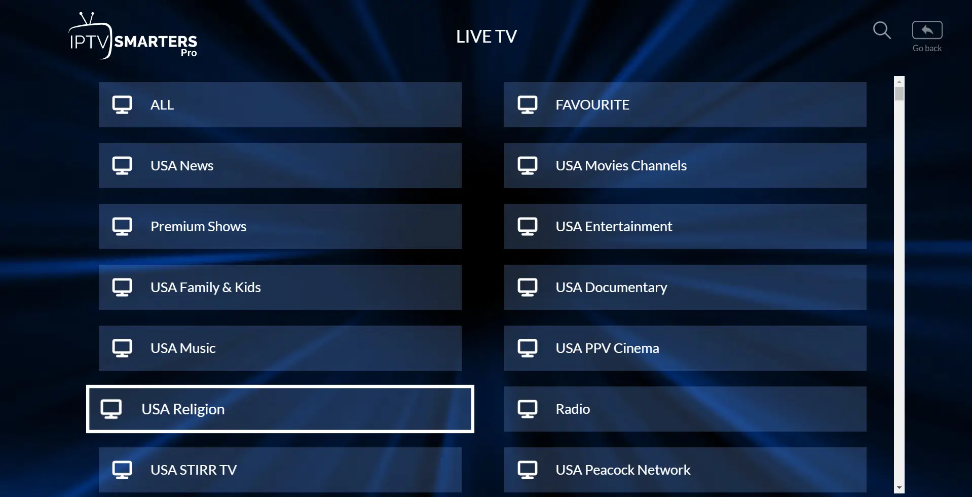 IPTV SMARTERS PRO SCREENSHOT 5